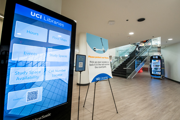 Science Library kiosk