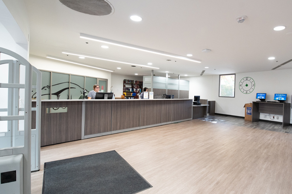 Science Library Check Out Desk