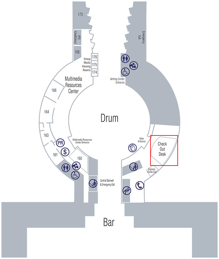 Science Library 1st floor location map