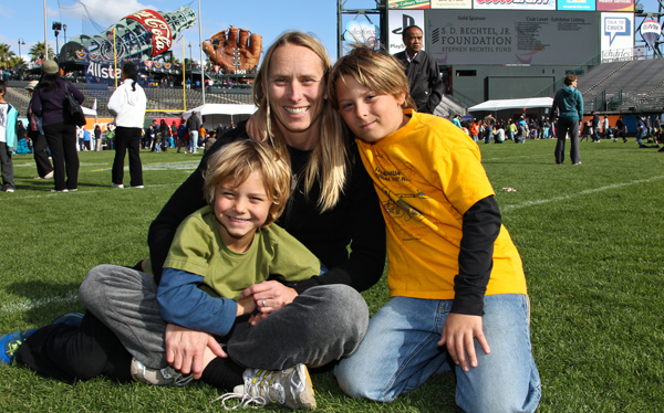 Birgit Cory and sons Eliot Stein, 5, and Joad Stein, 8 Birgit Cory and sons Eliot Stein, 5, and Joad Stein, 8