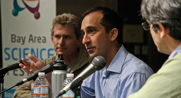 Joe DeRisi, Michael Fischbach and Carl Zimmer Joe DeRisi, Michael Fischbach and Carl Zimmer