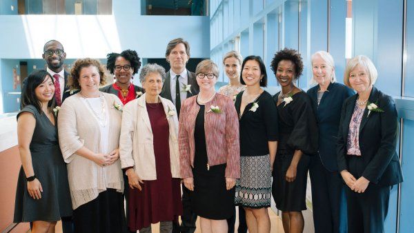 Founders Day award winner standing in a group