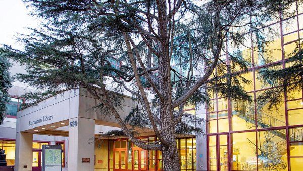 Parnassus library entrance