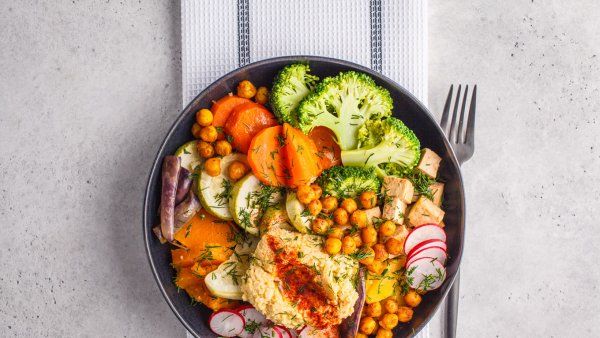 grain bowl with vegetables