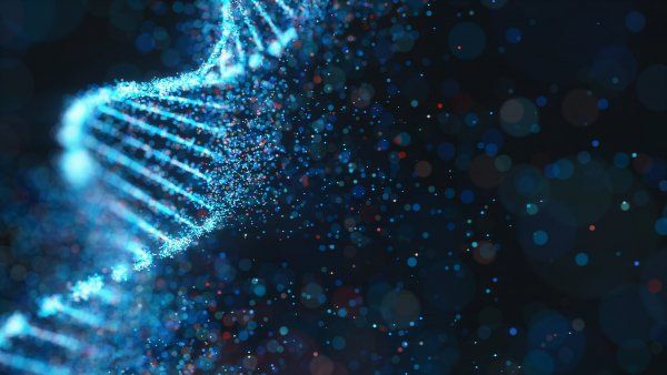 illustration of DNA strand dissolving