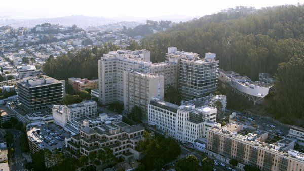 aerial image of UCSF Parnassus Heights campus