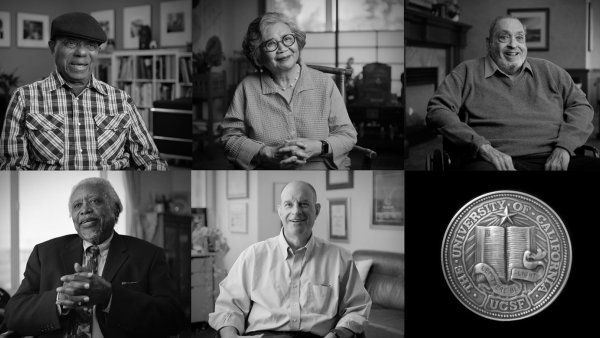 Portraits of the recipients of the UCSF Medals in 2022 and the Medal