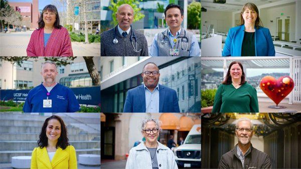 A collage of portraits showing all nine 2023 Founders Day Awardees