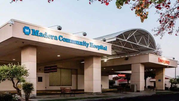 A facade of Madera Community Hospital.