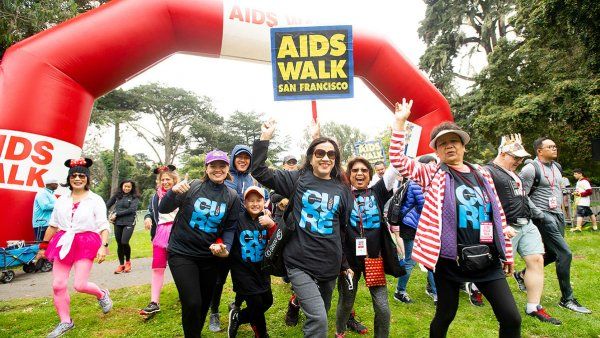 AIDS Walk participants